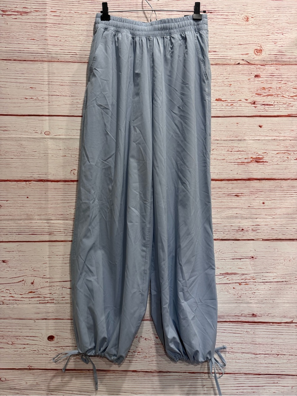 NWT Abercrombie Active YPB motionTEK Convertible Balloon Pant in Blue Grey Sz S - Picture 7 of 15